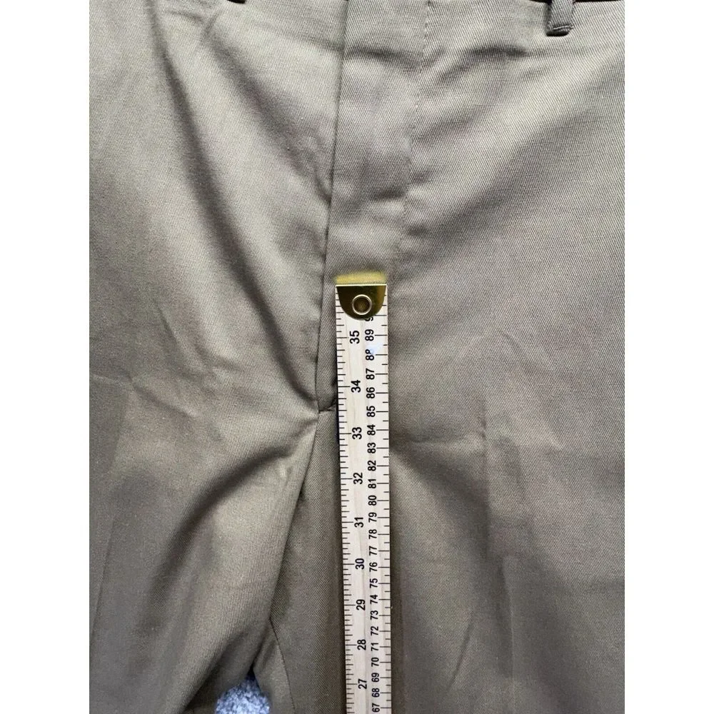 Vintage 70s Haband Tan/Brown Talon Zipper Trousers Dress Pants 36x32‎ USA Made